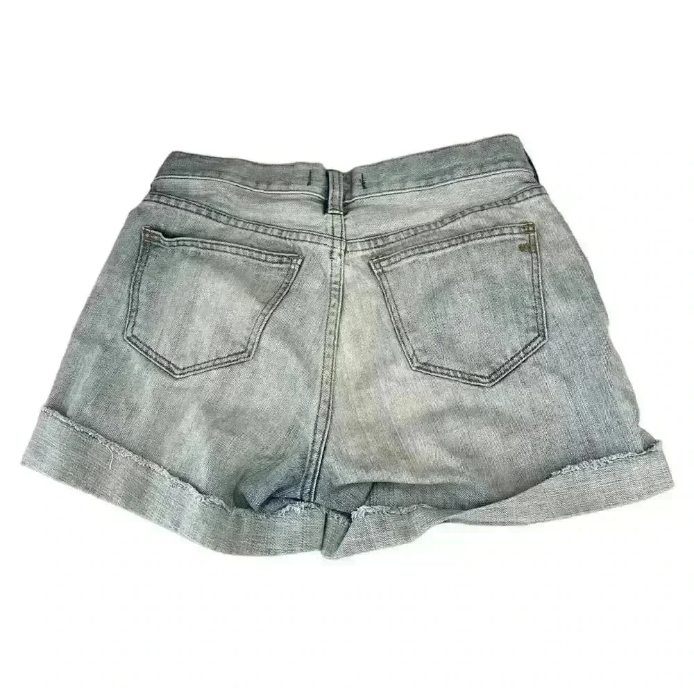 Madewell Women's Boyfriend Distressed Denim Shorts Blue Vintage Size 24 - Picture 5 of 5